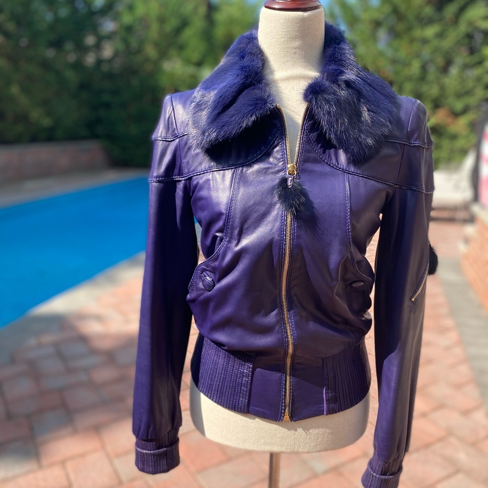 ROBERTO CAVALLI  leather JACKET